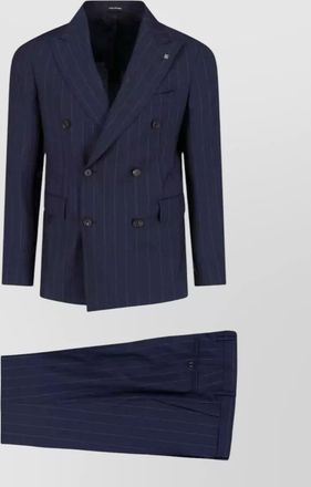 Tagliatore double breasted pinstripe suit notch lapel