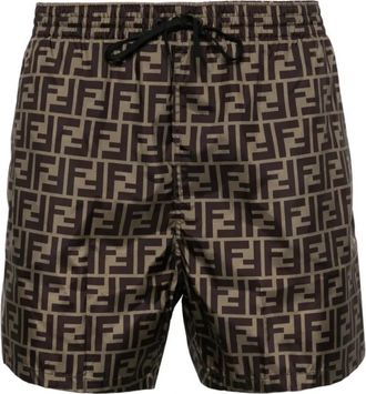 Fendi Allover Tobacco/Moro Boxer Briefs - Heren - Strandmode - Bruin - S - Badmode
