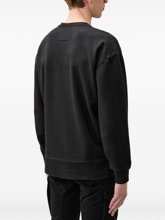 C.P. Company Mens Sweatshirt Lens Black Cotton Sweatshirts Sweater