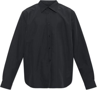 Jil Sander Klassiek shirt - Heren - Zakelijke Overhemden - Zwart - XL - Polyester - Overhemden