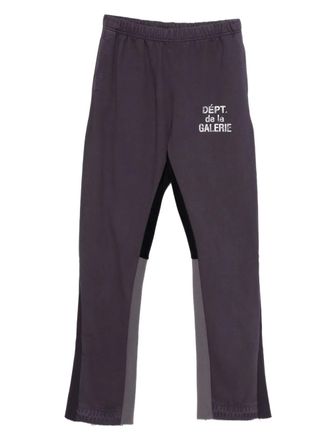 Gallery Dept. logo panelled track pants - unisex - Cotton - S - Purple