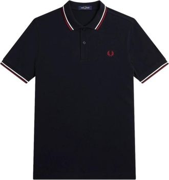 Fred Perry Twin Tipped Polo Shirt - Heren - Polos - Blauw - L - Katoen - Tops