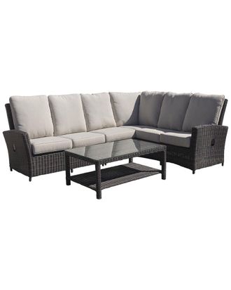 Courtyard Casual Cheshire 5 Pc Recline Sectional Set