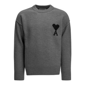 Ami Maglione De Coeur - - Knitwear - Uomo - Grigio - M