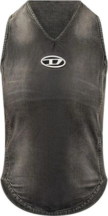 Diesel Abito Denim A Coste-Donna