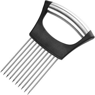 OEM Cortador De Cebollas - Soporte De Acero Inoxidable - Ayuda Para Cortar Cebollas, Carne, Verduras, Frutas Y Patatas