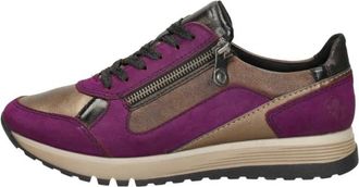 Rieker Sneakers Laag - Dames - Sneakers - Roze - 38 EU - Schoenen