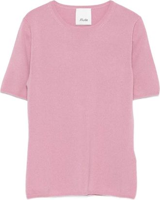 Allude T-shirt girocollo in cashmere - Rosa