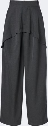 Loewe Pantalones anchos de lana con paneles