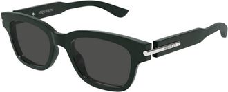 Alexander McQueen Vierkante Zonnebril - unisex - Zonnebrillen - Groen - 51 MM - Nylon - Accessoires