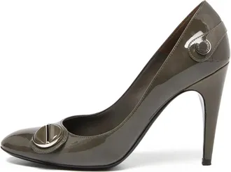Louis Vuitton 100mm leather pumps - Grey