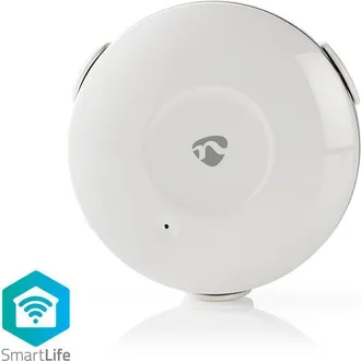 Nedis Detector De Agua Smartlife Wifi Funciona Con Pilas Ampliacion Incluida Max Duracion De La Bateria 24 Meses 50db Blanco