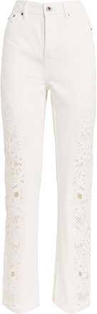 Self Portrait Self-Portrait Embroidered Jeans Size 24/61