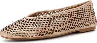 Gentle Souls Willow Perf Womens Dress Flat Shoes Gravel Leather : 7.5 M