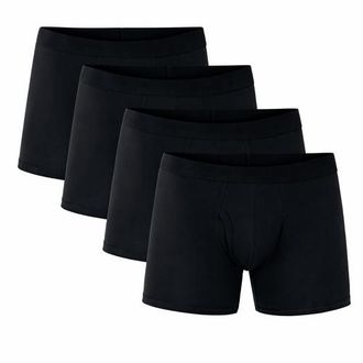 Pact Everyday Boxer Brief 4-Pack Made With Organic Cotton in Black at Nordstrom, Size Xx-Large