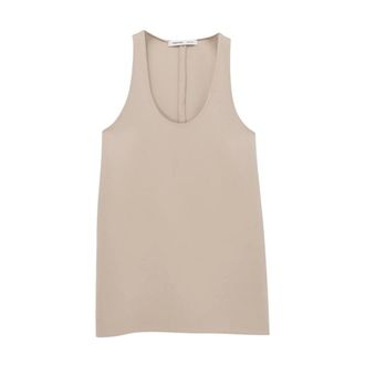 Carven Canotta Lunga - - Tops - Donna - Beige - S