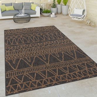Paco Home Paco Home Alfombra Salon De Habitacion Cocina Exterior Terraza Abstract Etnica Beige Gris 120x160 Cm