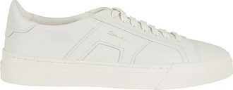 Santoni Stijlvolle Sneakers - Heren - Sneakers - Wit - 44 1/2 EU - Leer - Schoenen