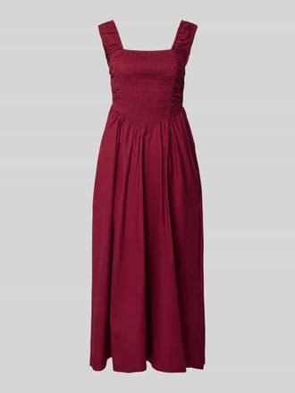 Vero Moda Cocktailkleid mit Karree-Ausschnitt Modell WIMI in Bordeaux, Gr&ouml;&szlig;e 34