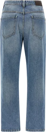 Brunello Cucinelli Womens Blue Cotton Straight-Leg Jeans Clothing