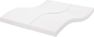 vidaXL Colchón de espuma de 7 zonas dureza 20 ILD blanco 160x220 cm vidaXL