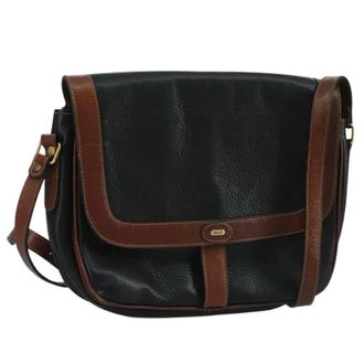 Bally Pre-owned Leren Schoudertas - Dames - Pre-owned - Zwart - Maat: ONE Size Leer