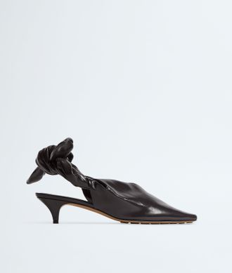 Bottega Veneta Vesta Sling Back Pump - Brown - Woman - 37