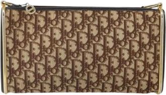 Dior Pre-owned Clutches, female, Brown, Size: ONE SIZE Pre-owned Trotter shoulder bag