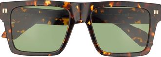 Off-white Lawton 54mm Square Sunglasses in Brown Havana/Green at Nordstrom Rack