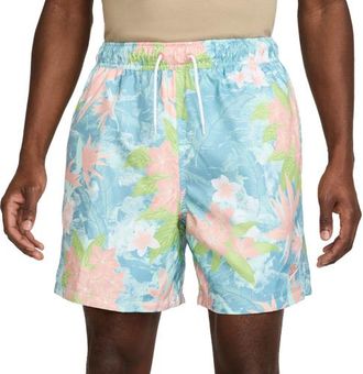 Nike Mens Club Flow Shorts - Mint Foam/Denim Turquoise/Pink Size XXL