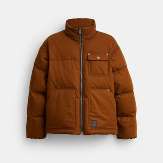Coach Canvas Down Jacket