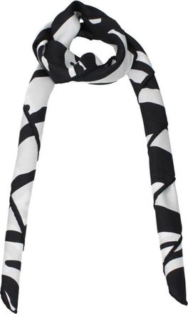 Dolce & Gabbana Luxe Zijden Logo Foulard - Dames - Zijden sjaals - Zwart - ONE Size - Accessoires