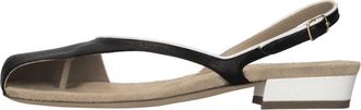 Dries Van Noten Qu 147 Platte Sandaal - Dames - Sandalen - Zwart - 36 EU - Leer - Schoenen