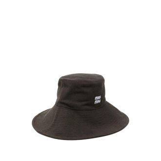 Miu Miu Logo Bucket Hat