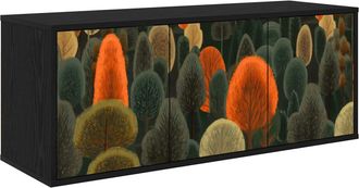 vidaXL Mueble De Tv Montado En La Pared Zaandam 102 X 33 X 40 Cm Vidaxl