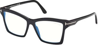 Tom Ford Blue Light Block Square Ladies Eyeglasses FT5964-B 001 54