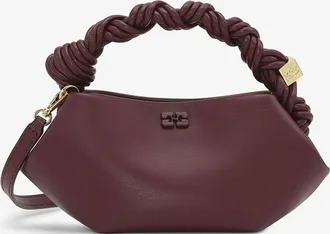 Ganni Mini GANNI Bou Bag in Burgundy Womens