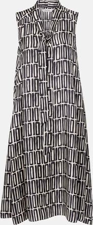 Max Mara Abito midi Jackie in twill di seta