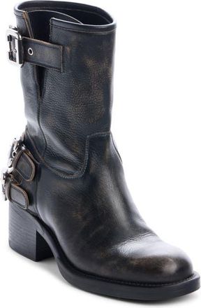 Chlo&eacute; Dakota Block Heel Biker Boot in Black at Nordstrom, Size 8.5Us