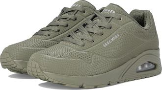 Skechers Uno - Shiny Scale Womens Shoes Olive : 7.5 B - Medium, Synthetic