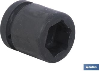 cofan Vaso De Impacto Serie Normal 1 M-21, Boca O Vaso De Impacto Hexagonal De 1. Fabricaci&oacute;n En Acero Cromo Vanadio De Color Negro Con Tratamiento Anticorr
