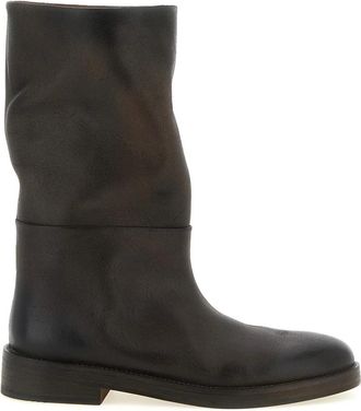 Mars&egrave;ll Tubetto Ankle Boots - female - Marsell - High Boots - Brown - 3 UK - Shoes