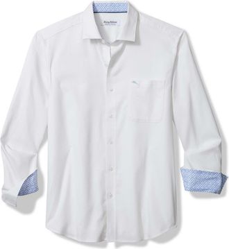 Tommy Bahama Sarasota Stretch Ventura Coast IslandZone Button-Up Shirt in White at Nordstrom, Size Xxx-Large