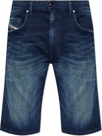 Diesel Korte Broeken, Heren, Blauw, W32, Denim, D-Krooley Short