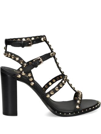 Ash 100mm leather sandals - Black