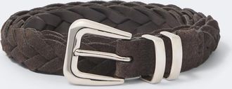 Brunello Cucinelli Braided suede belt
