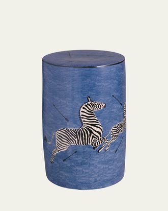 Port 68 Zebra Blue Garden Seat