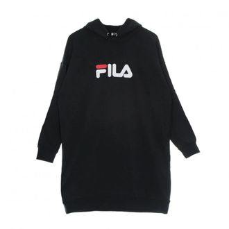 Fila kleden hoodie - Dames - Casual kleedjes - Zwart - S - Kleedjes