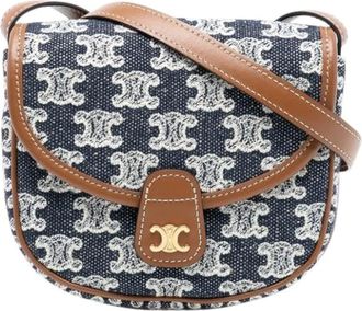 Celine Pre-owned Cross Body Bags, female, Blue, Size: ONE SIZE Pre-owned Vintage Crossbody Bag