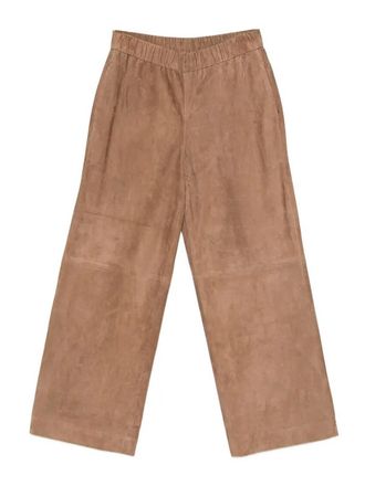 Manzoni24 Suede Pants